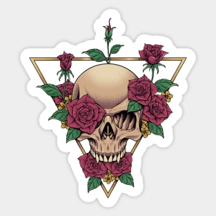 Skull Rose Sticker